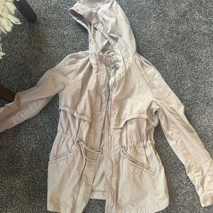 light pink cargo jaacket